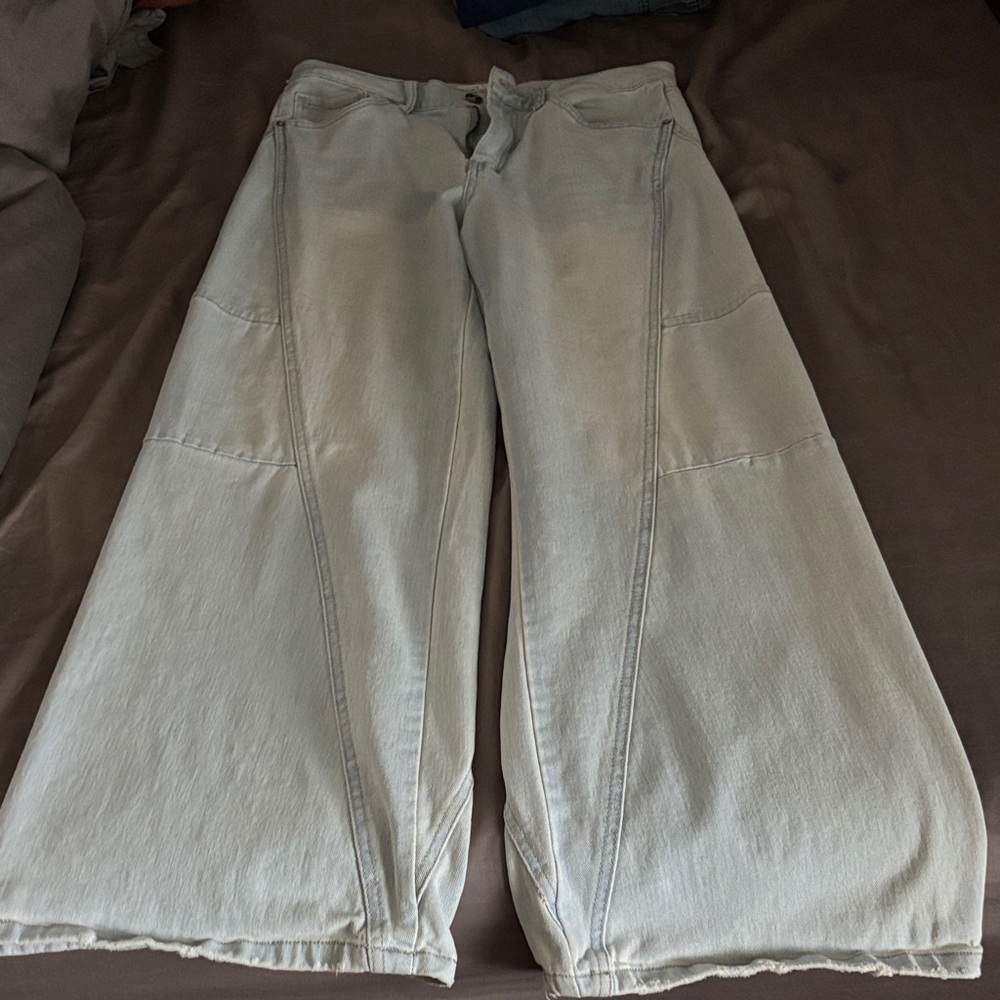 Celebrity Pink Light Gray Flare Jeans